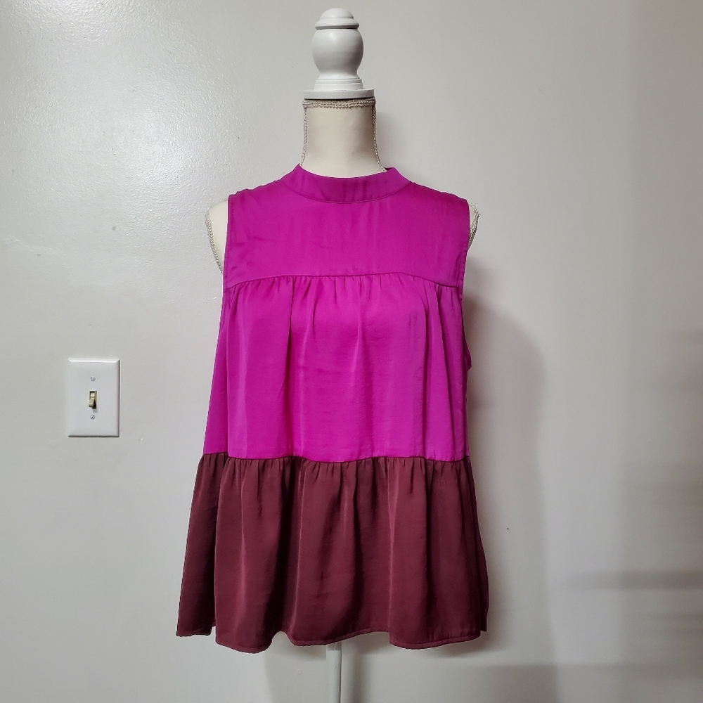 Banana Republic Tiered Colorblock Top